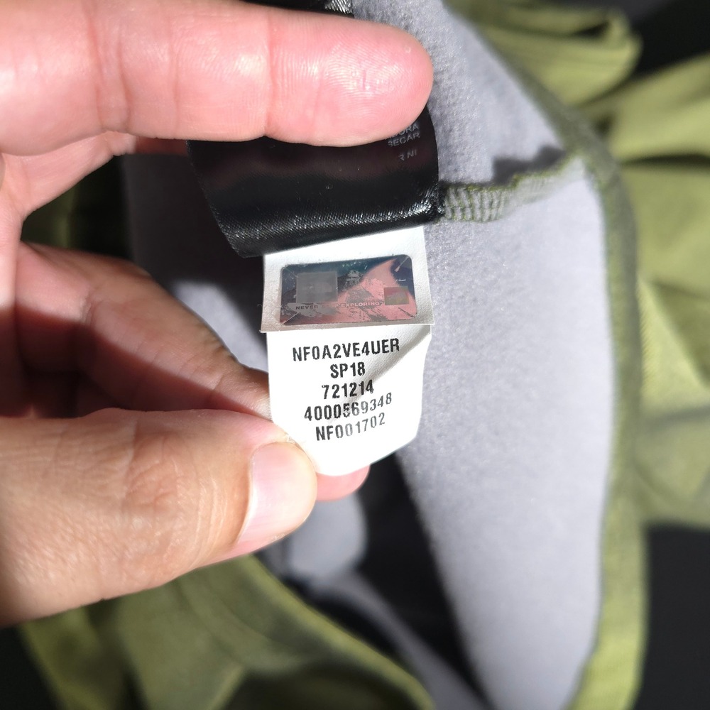 The North Face Fleece Jacket Mens XXL Green Full Zip NF0A2VE4UER Mock Neck Coat - Picture 9 of 10